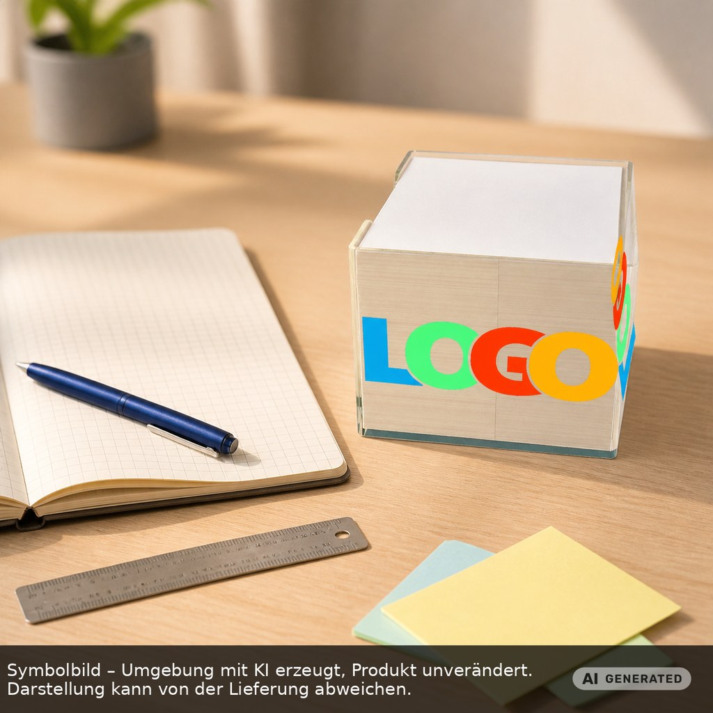 Zettelbox "Epsilon" als Werbeartikel mit Logo bedrucken