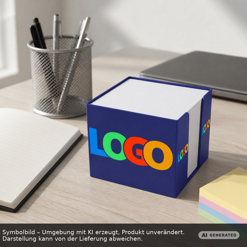 Zettelbox Recycling "Epsilon" als Werbeartikel mit Logo bedrucken