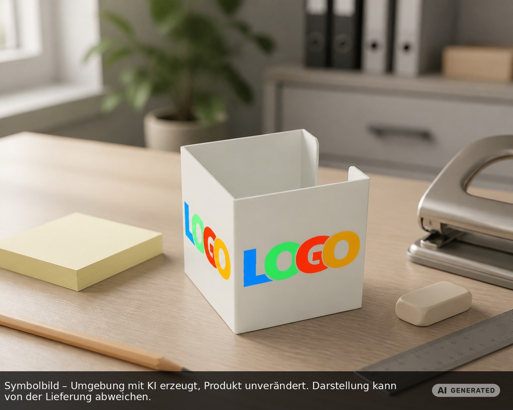 Zettelbox "Alpha" als Werbeartikel mit Logo bedrucken