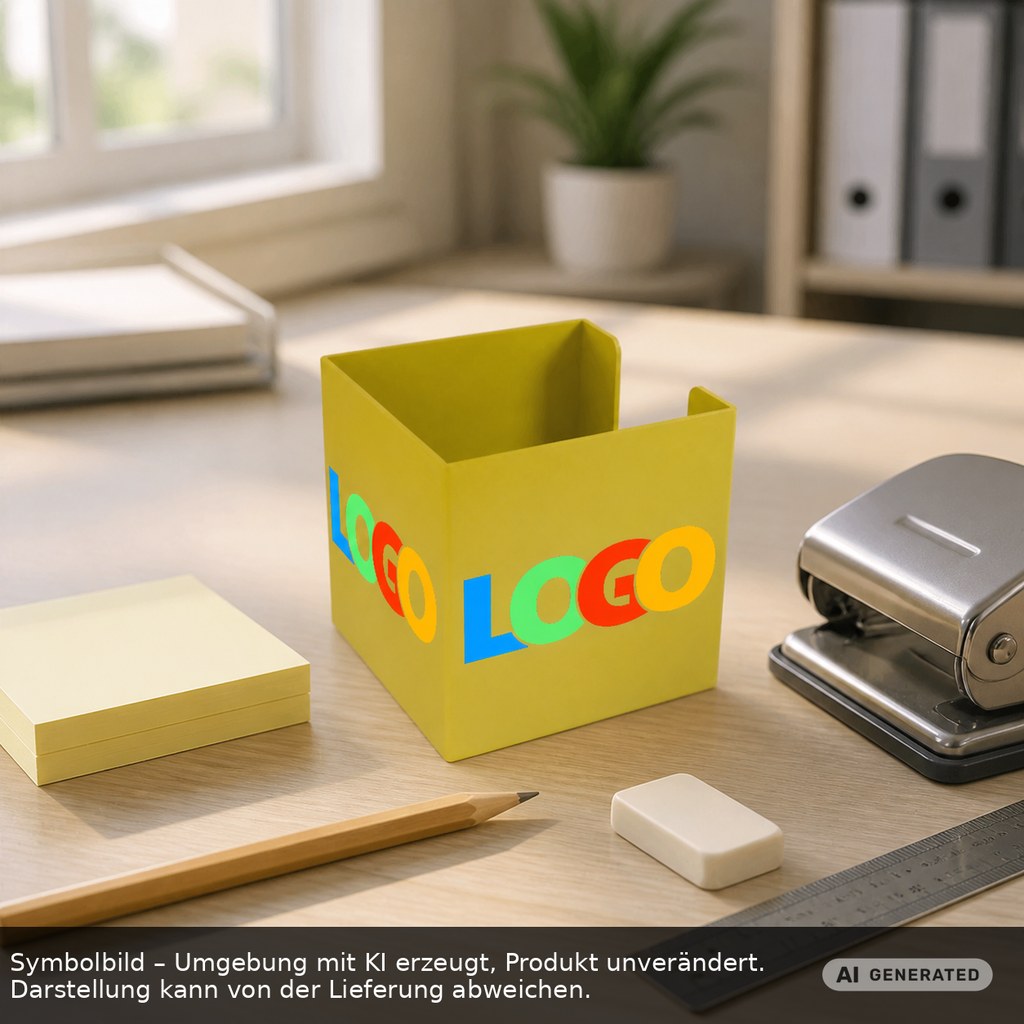 Zettelbox "Alpha" als Werbeartikel mit Logo bedrucken