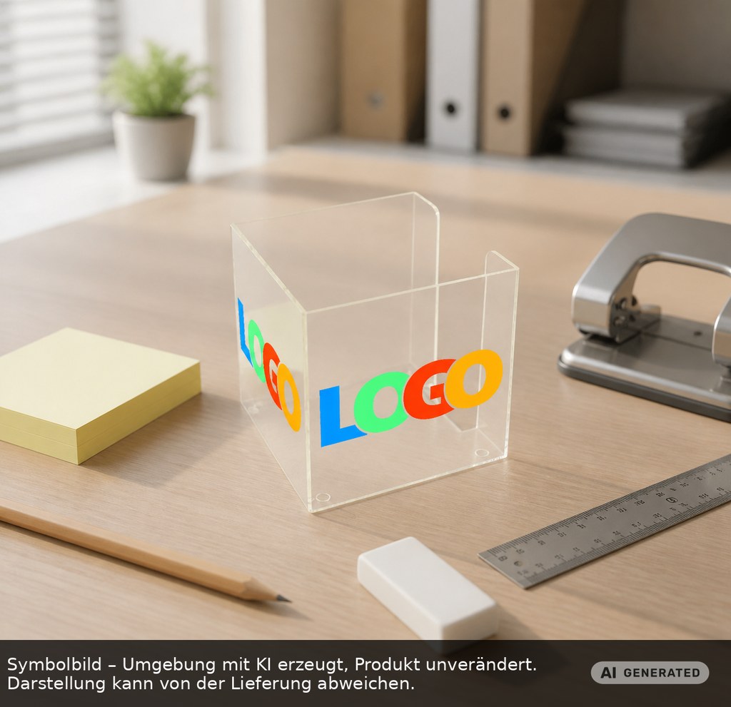 Zettelbox "Alpha" als Werbeartikel mit Logo bedrucken