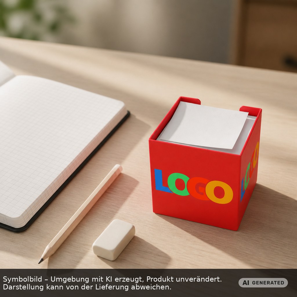 Zettelbox "Alpha" als Werbeartikel mit Logo bedrucken