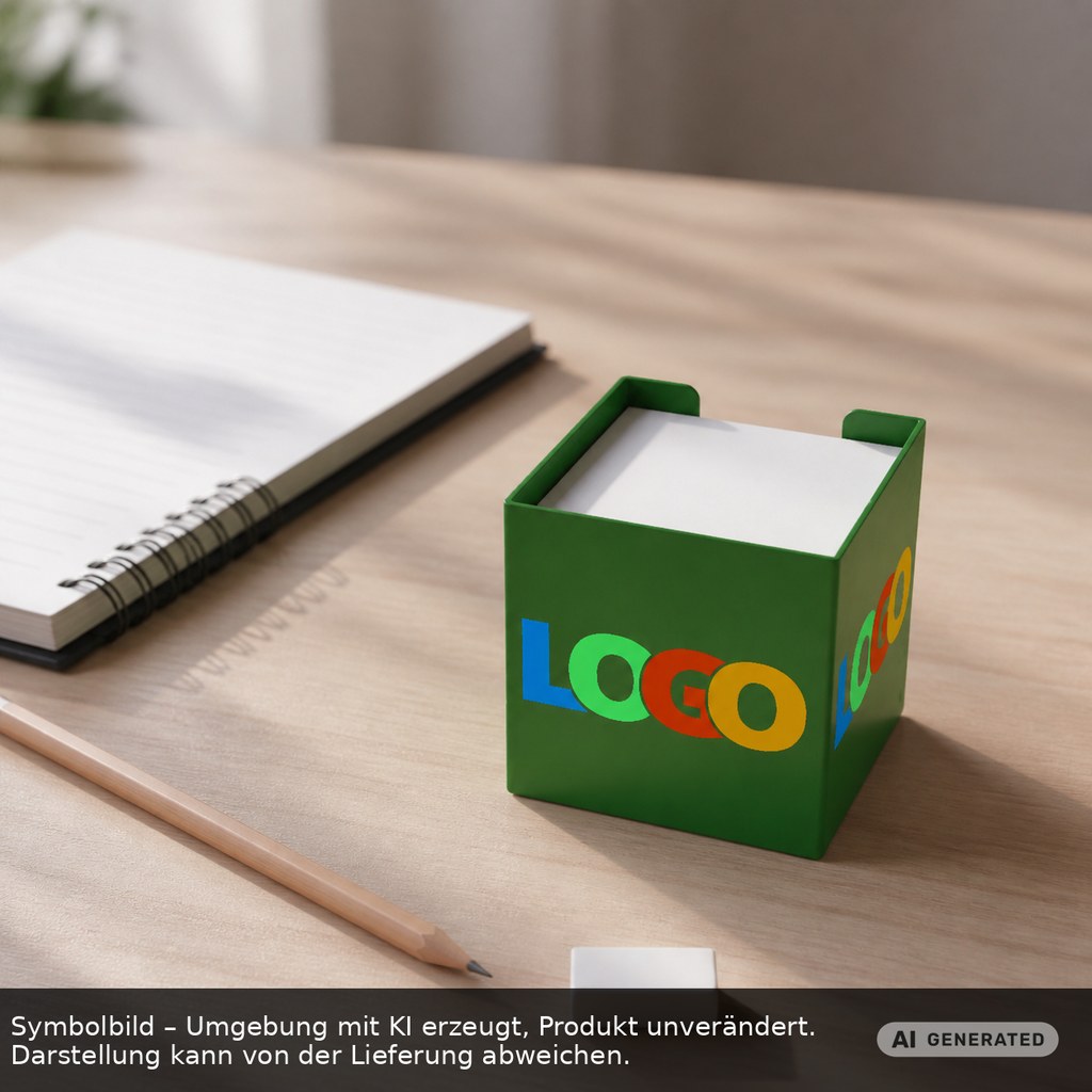 Zettelbox "Alpha" als Werbeartikel mit Logo bedrucken