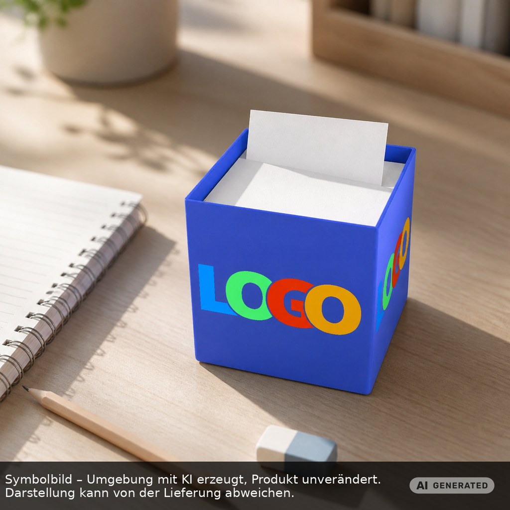 Zettelbox "Alpha" als Werbeartikel mit Logo bedrucken