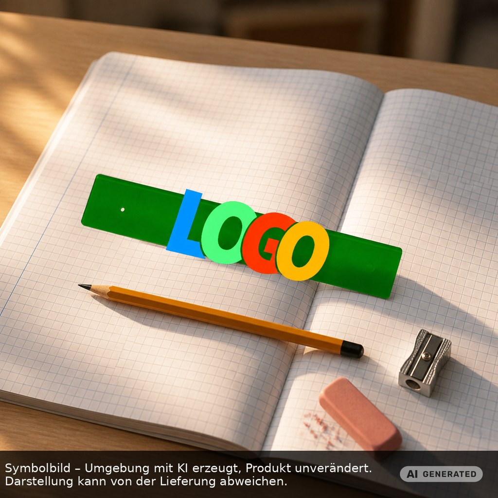 Lineal 20 cm als Werbeartikel mit Logo bedrucken