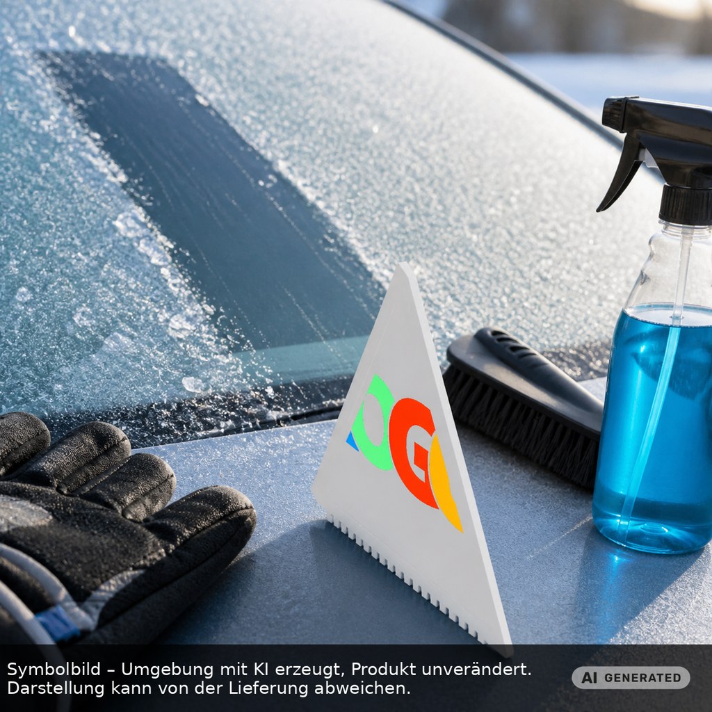Eiskratzer Recycling "Lambda" als Werbeartikel mit Logo bedrucken