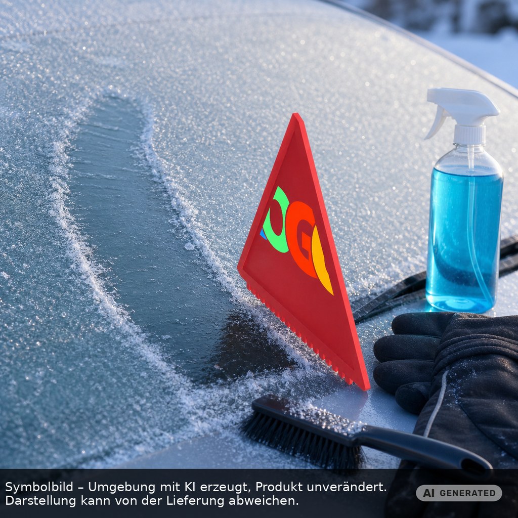 Eiskratzer Recycling "Lambda" als Werbeartikel mit Logo bedrucken