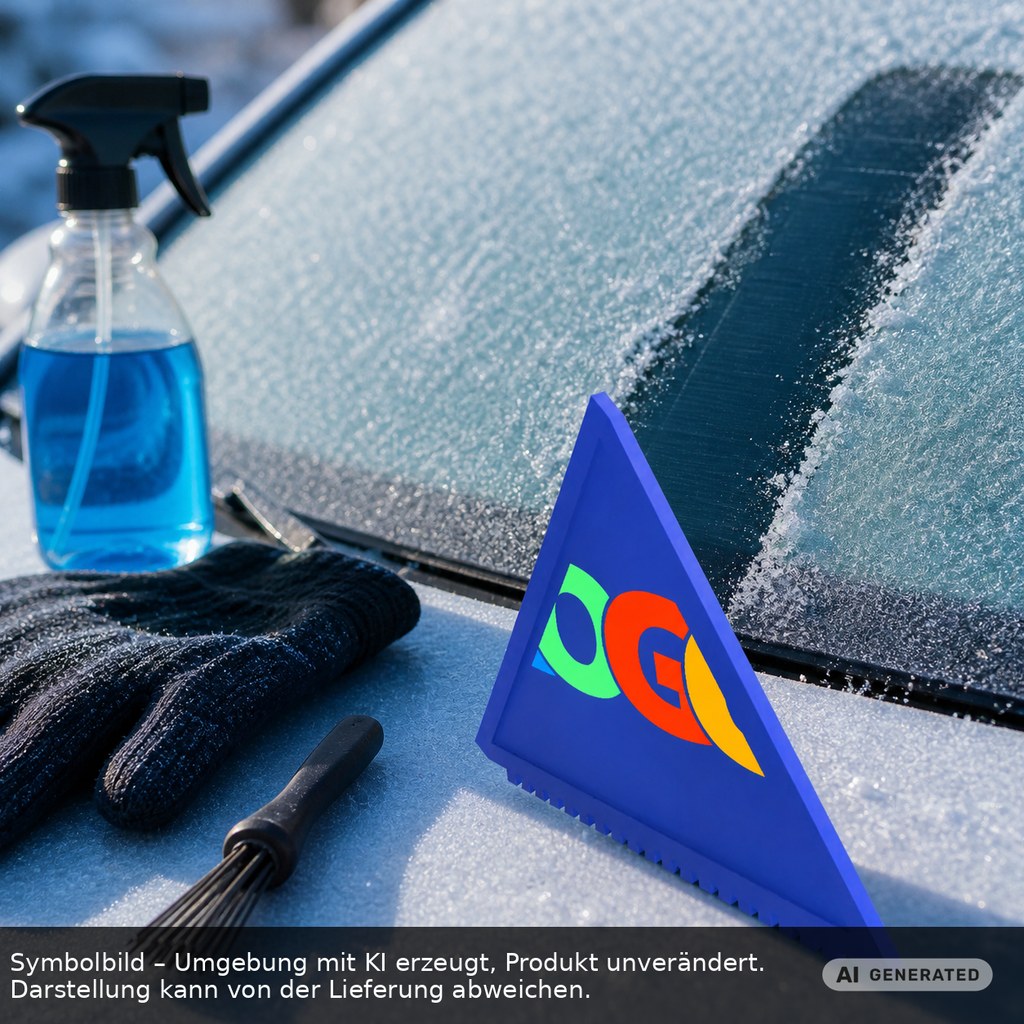 Eiskratzer Recycling "Lambda" als Werbeartikel mit Logo bedrucken