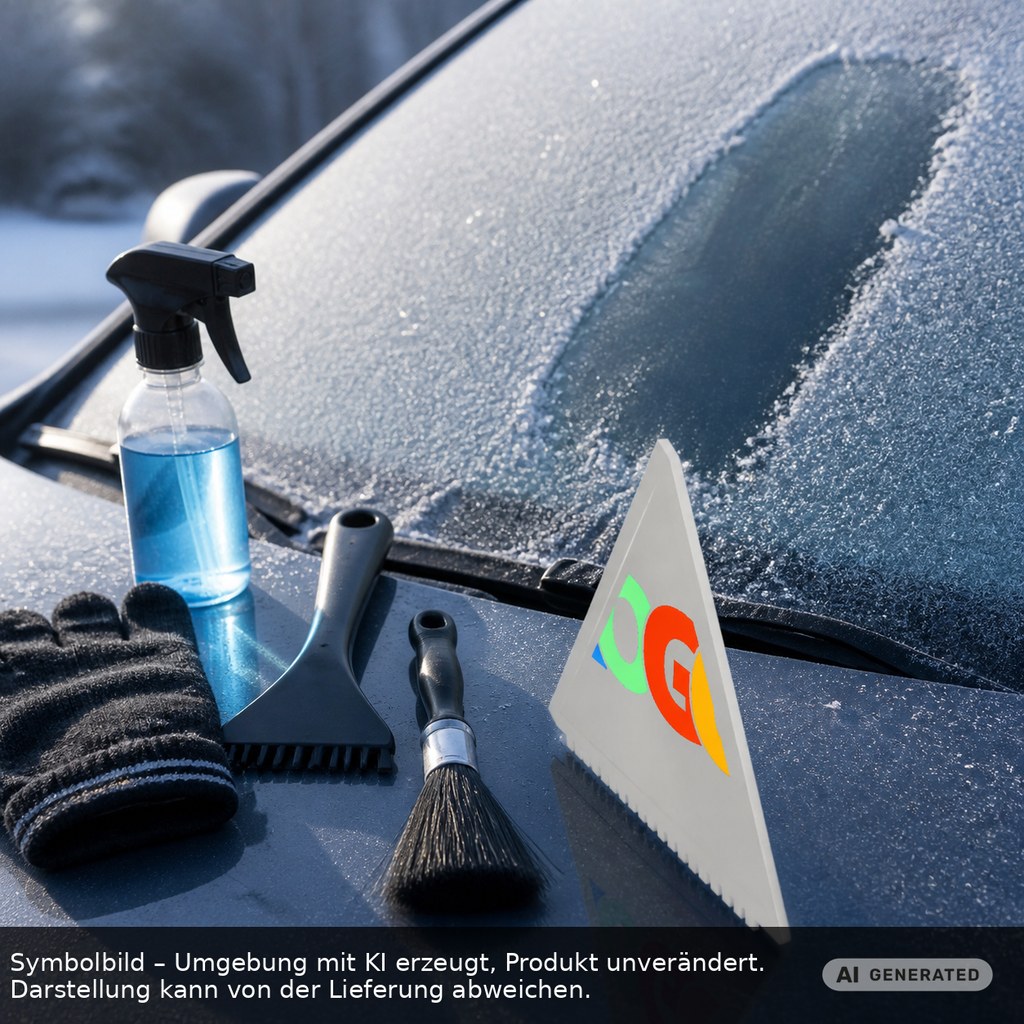 Eiskratzer Recycling "Lambda" als Werbeartikel mit Logo bedrucken