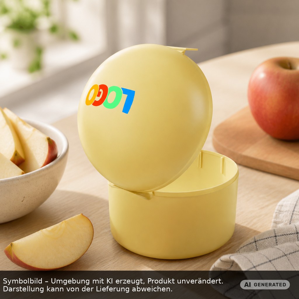 Obstdose als Werbeartikel mit Logo bedrucken