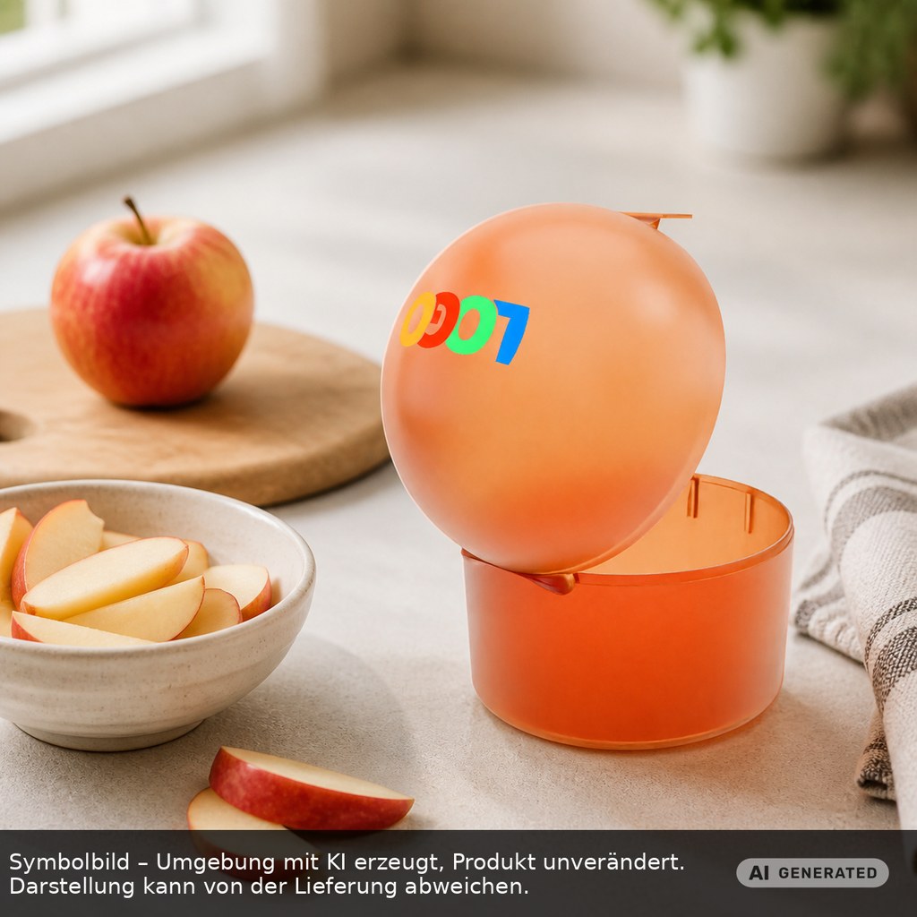 Obstdose als Werbeartikel mit Logo bedrucken