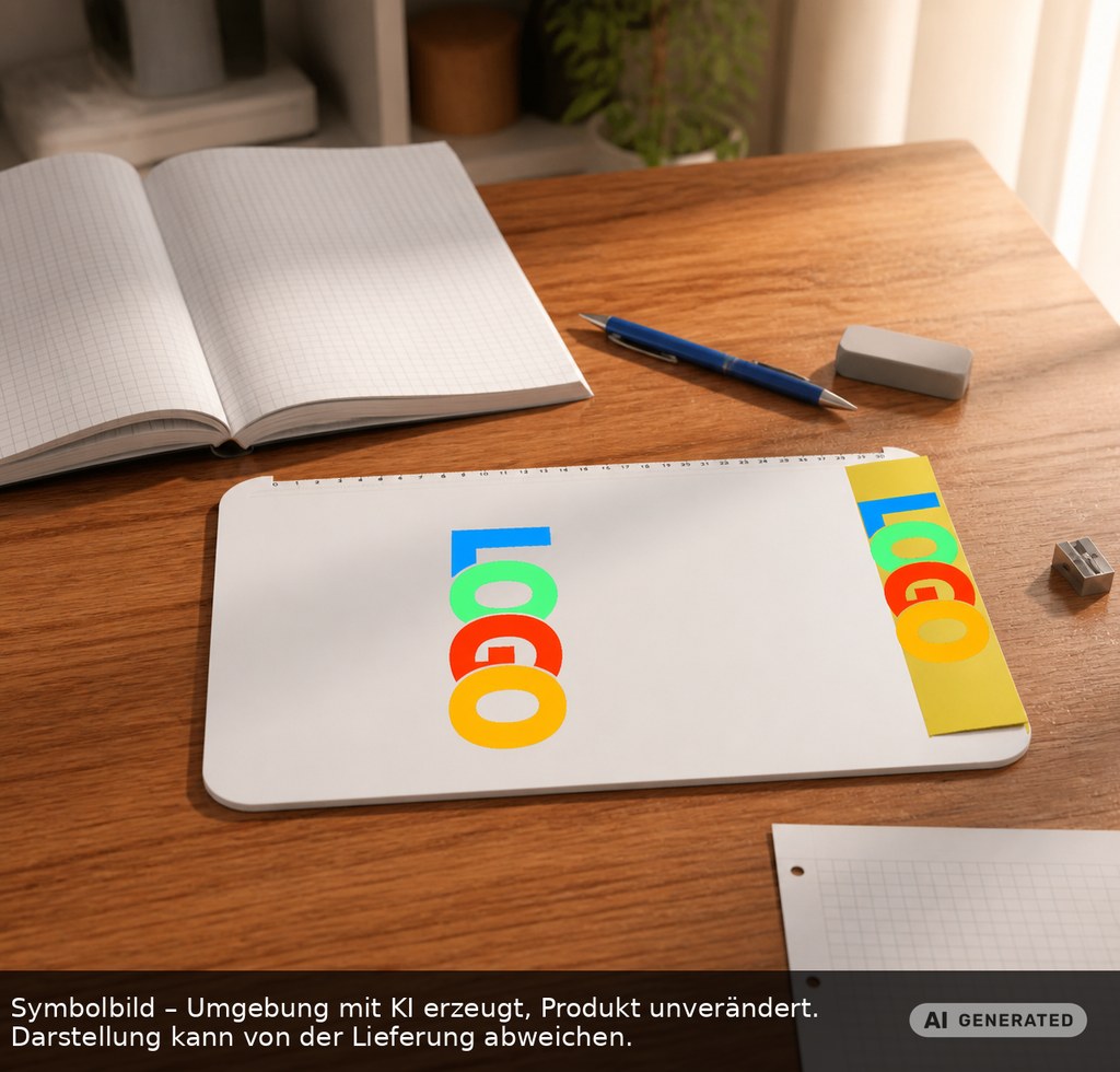 Klemmbrett DIN A4 "Alpha" als Werbeartikel mit Logo bedrucken