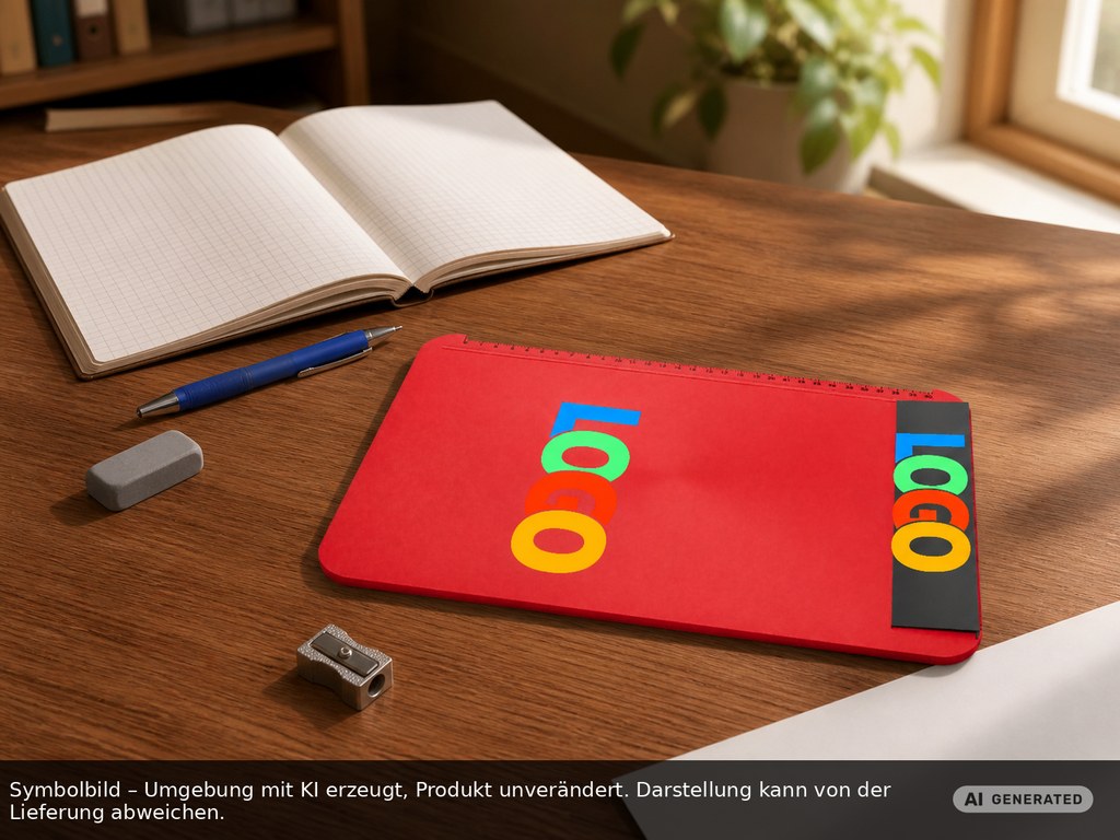 Klemmbrett DIN A4 "Alpha" als Werbeartikel mit Logo bedrucken