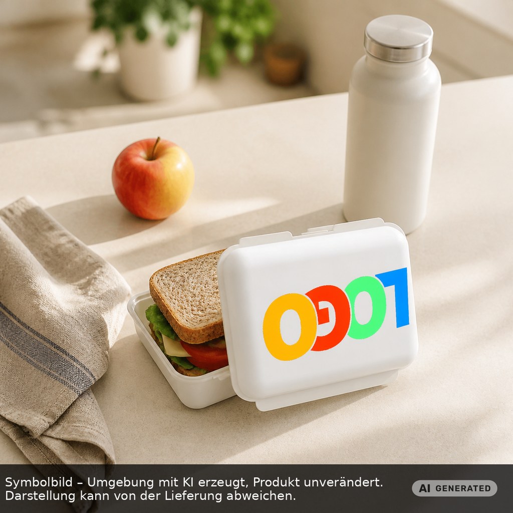 Brotdose/Butterdose als Werbeartikel mit Logo bedrucken