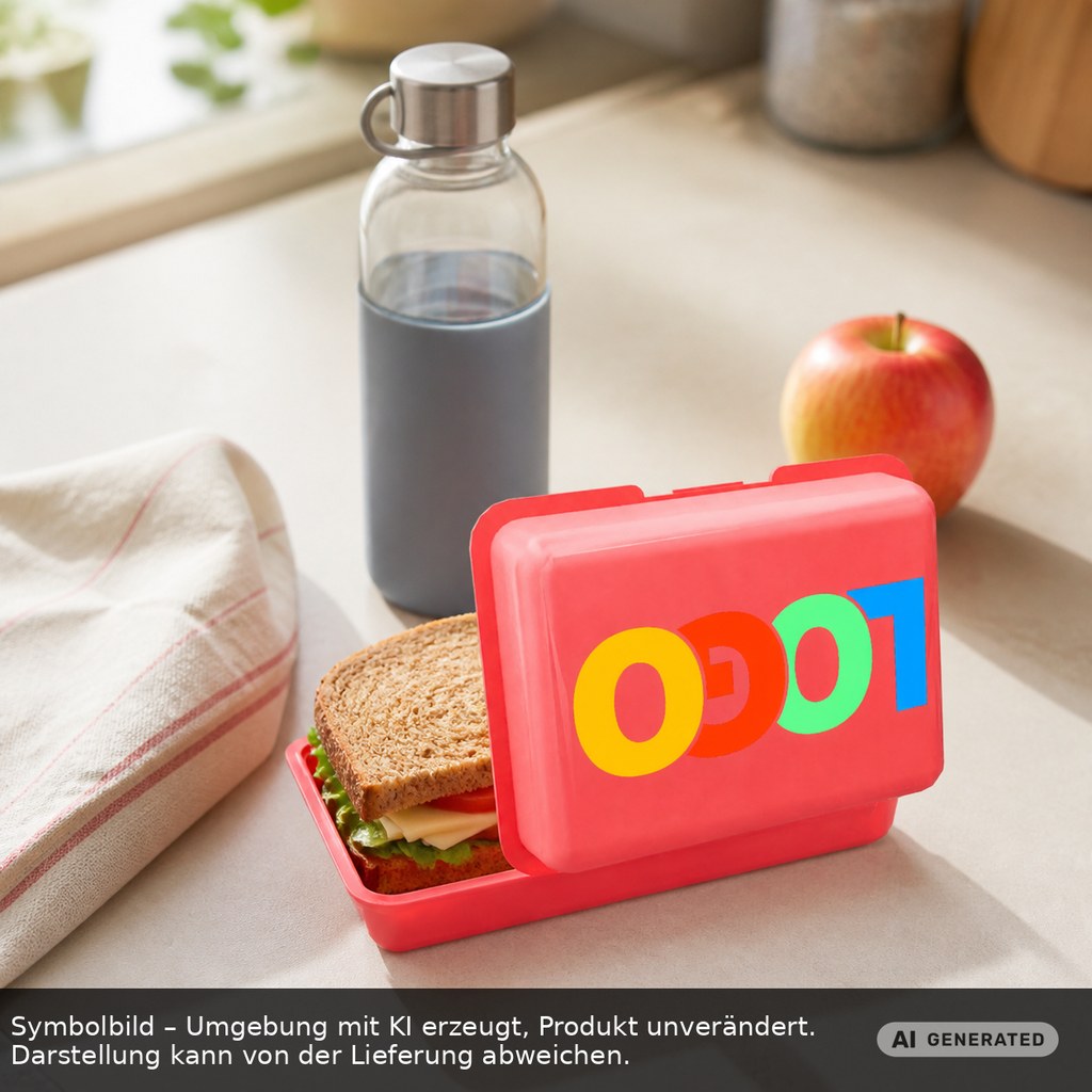 Brotdose/Butterdose als Werbeartikel mit Logo bedrucken