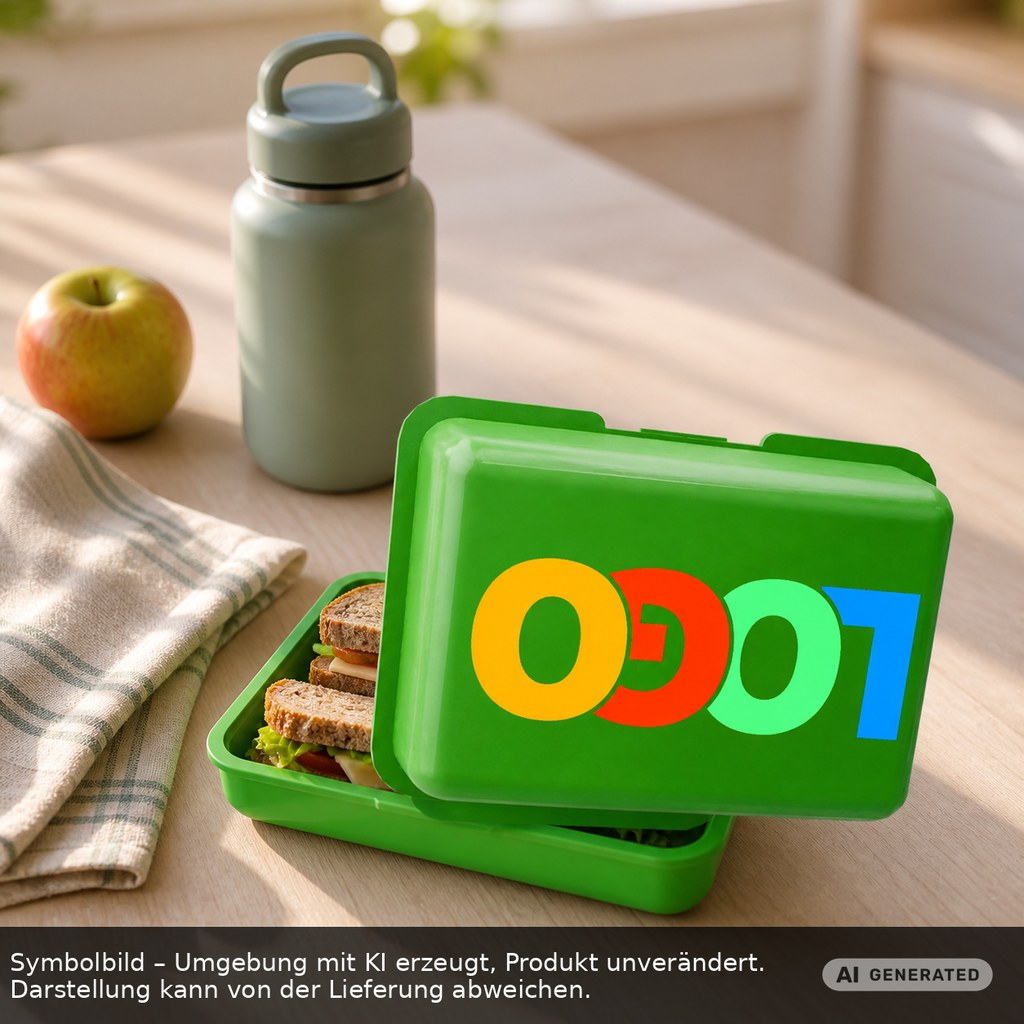 Brotdose/Butterdose als Werbeartikel mit Logo bedrucken