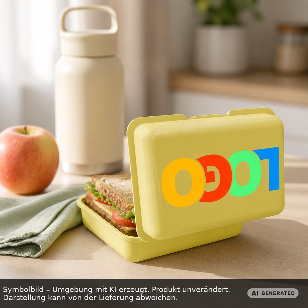 Brotdose/Butterdose als Werbeartikel mit Logo bedrucken