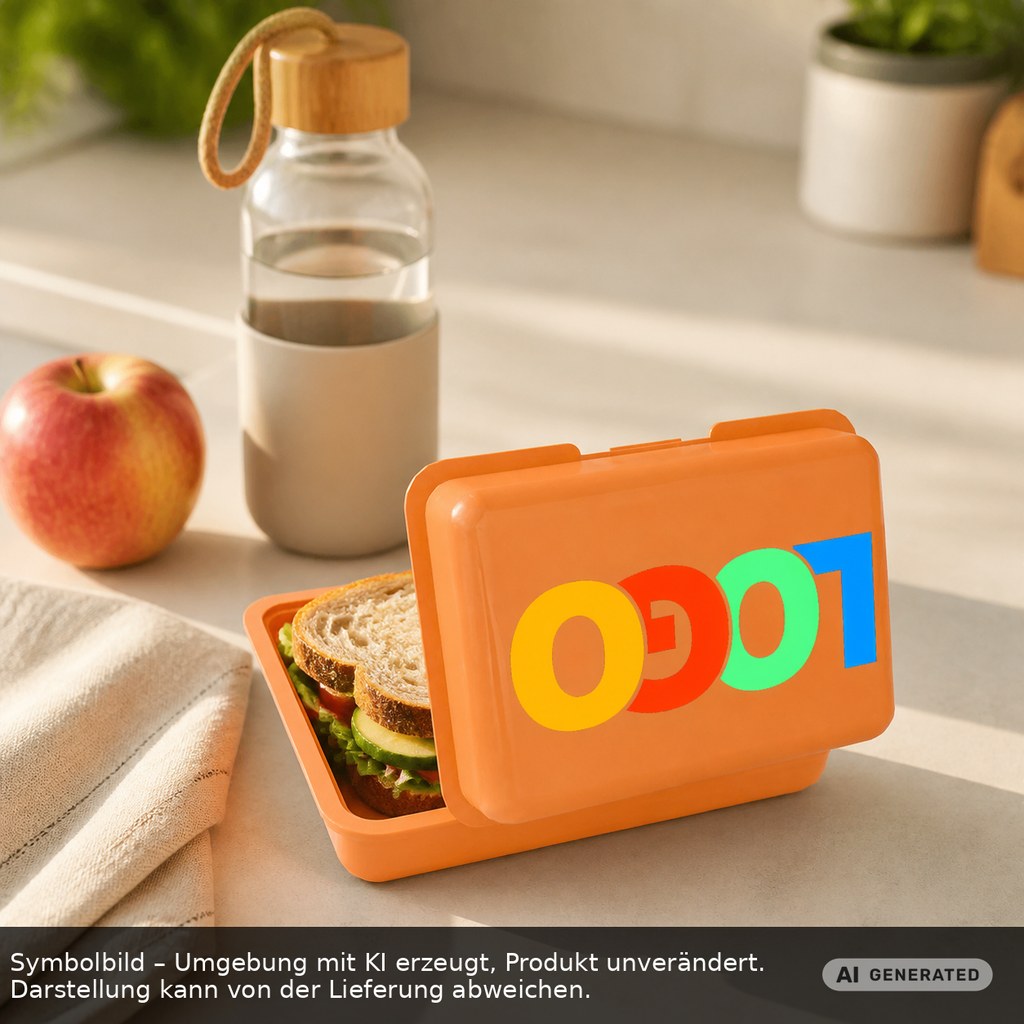 Brotdose/Butterdose als Werbeartikel mit Logo bedrucken