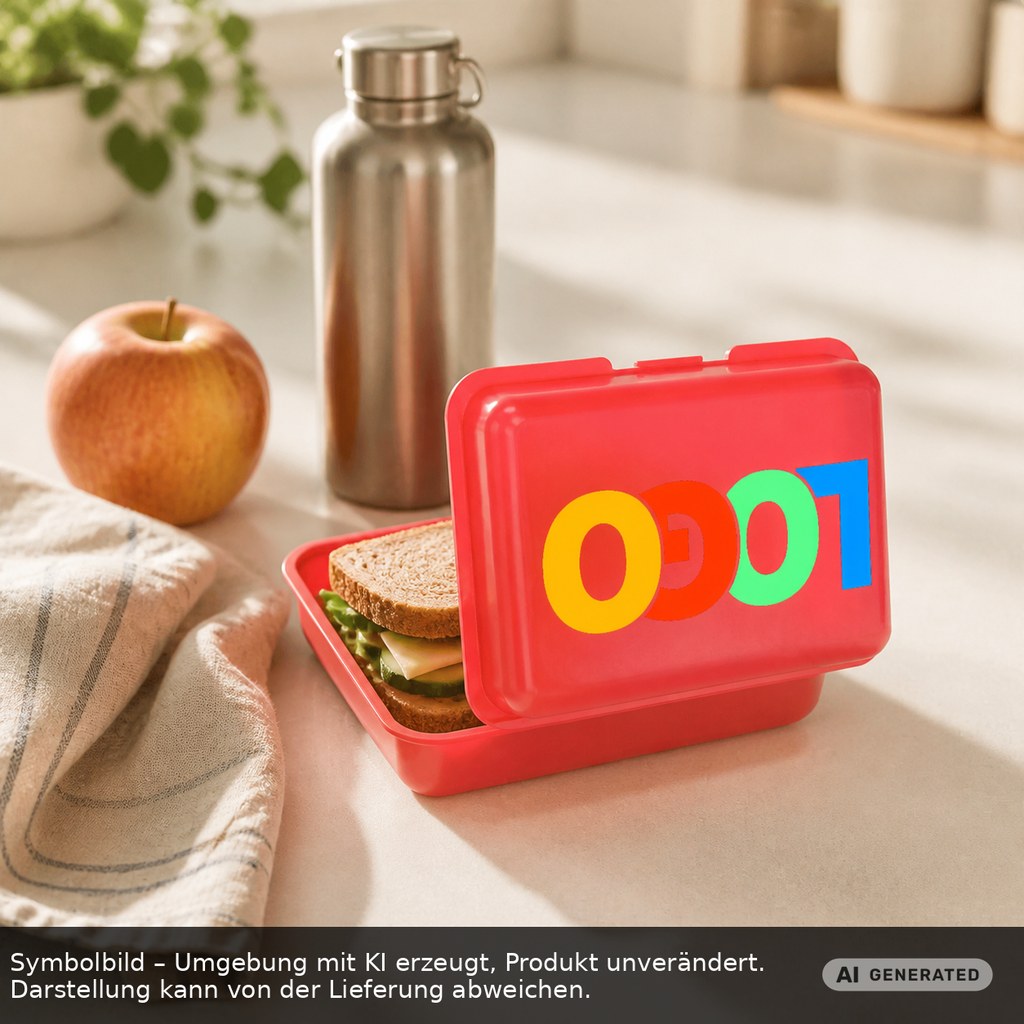 Brotdose/Butterdose als Werbeartikel mit Logo bedrucken