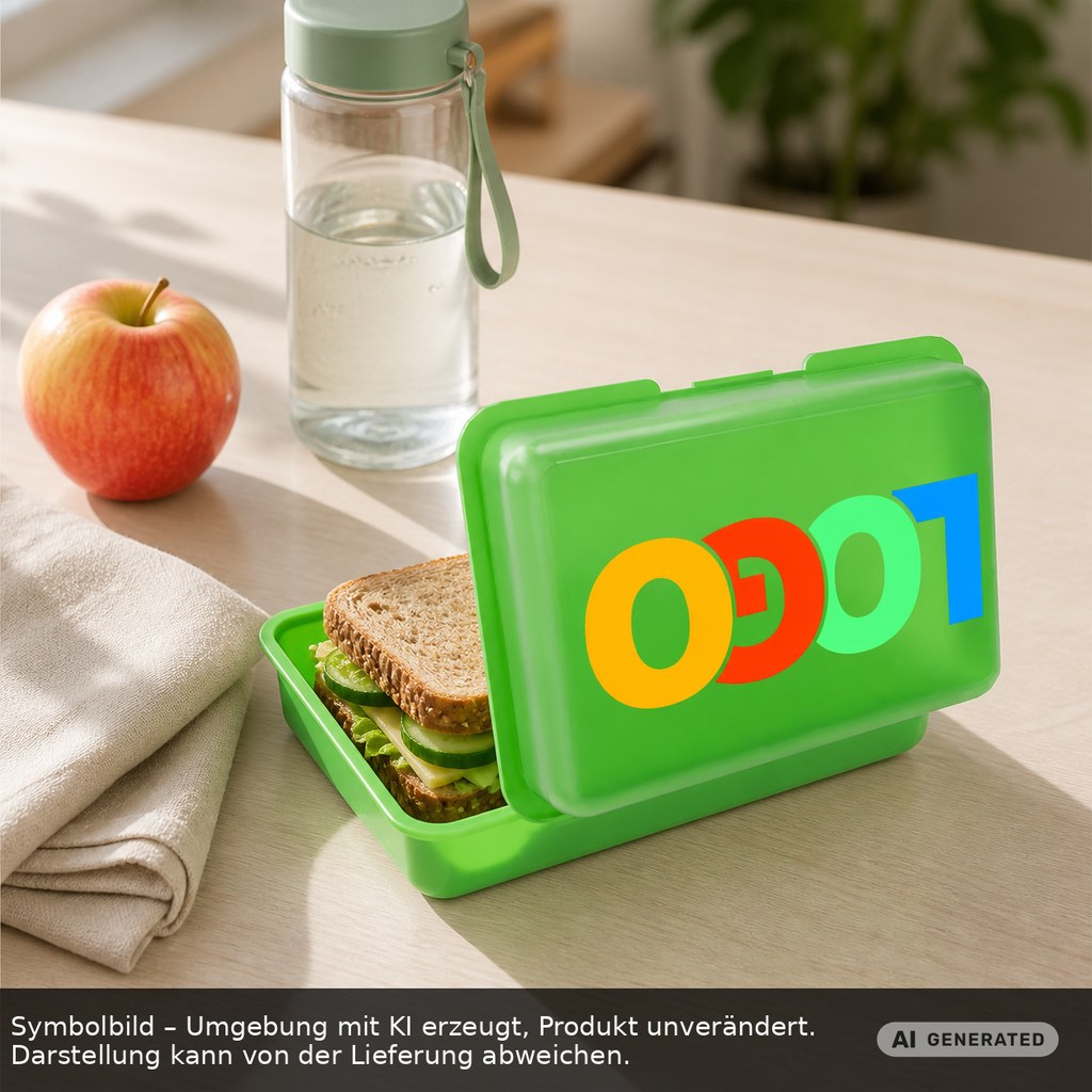 Brotdose/Butterdose als Werbeartikel mit Logo bedrucken