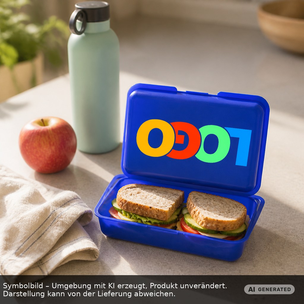 Brotdose/Butterdose als Werbeartikel mit Logo bedrucken