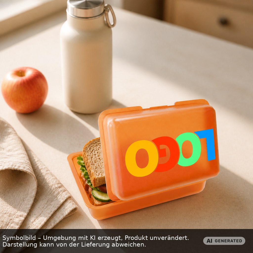 Brotdose/Butterdose als Werbeartikel mit Logo bedrucken
