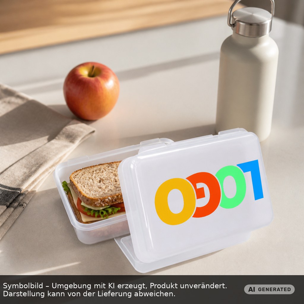 Brotdose/Butterdose als Werbeartikel mit Logo bedrucken