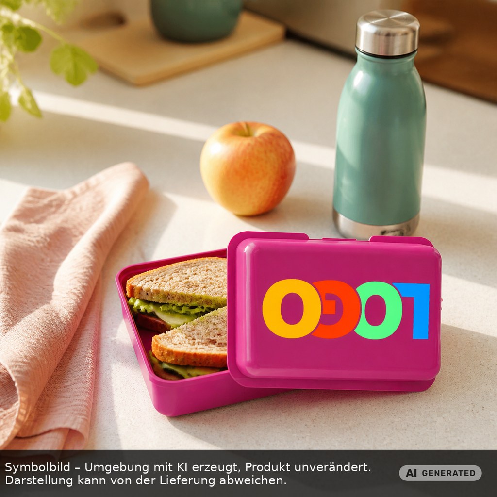 Brotdose/Butterdose als Werbeartikel mit Logo bedrucken