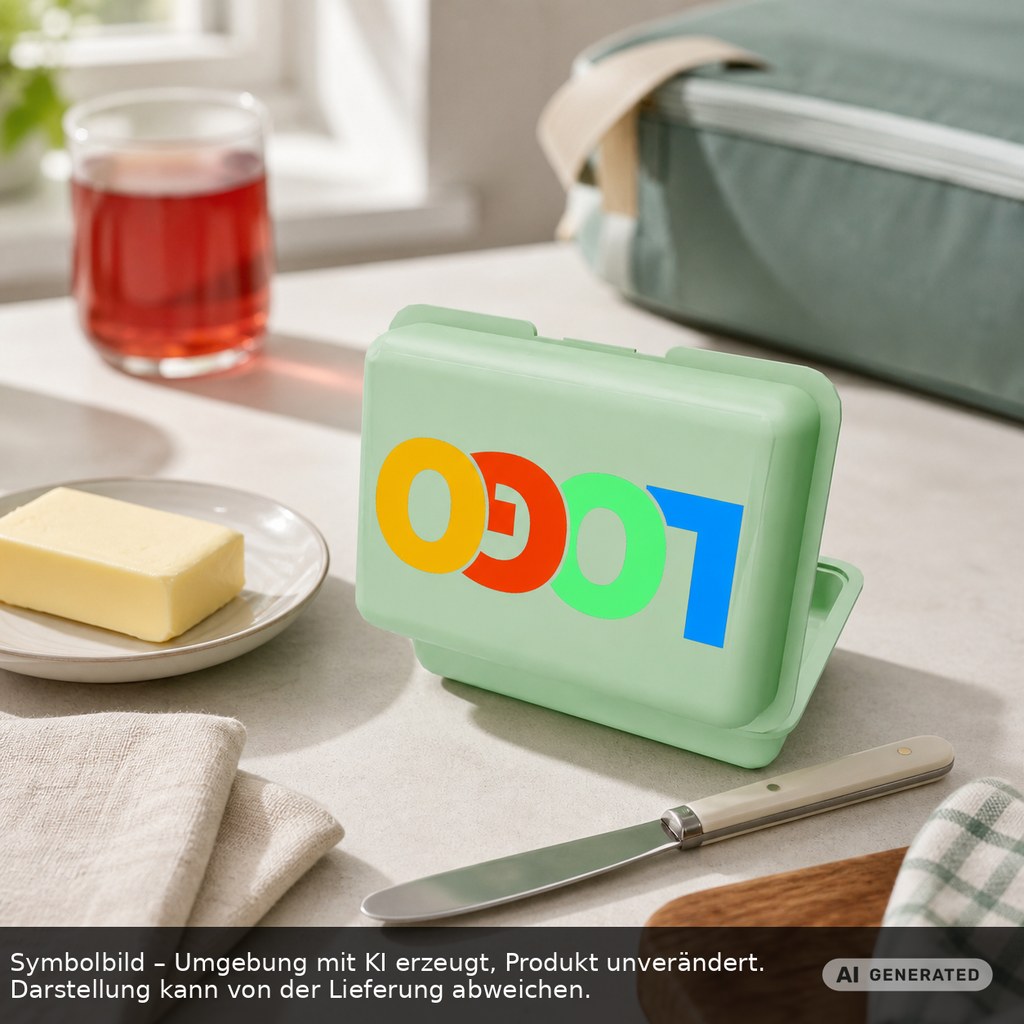 Brotdose Bio/Butterdose Bio als Werbeartikel mit Logo bedrucken
