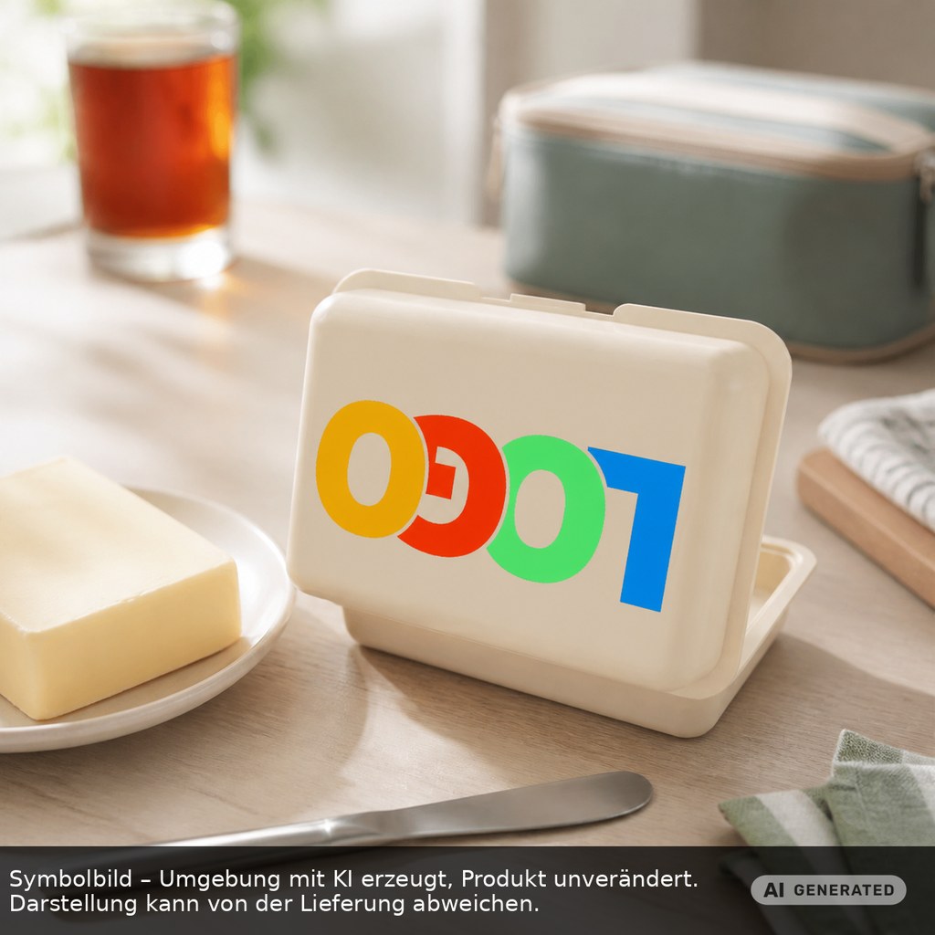 Brotdose Bio/Butterdose Bio als Werbeartikel mit Logo bedrucken