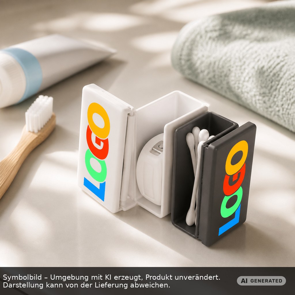 Pillendose "Beta" als Werbeartikel mit Logo bedrucken