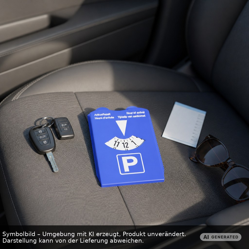 Parkscheibe "Alpha Duo" als Werbeartikel mit Logo bedrucken