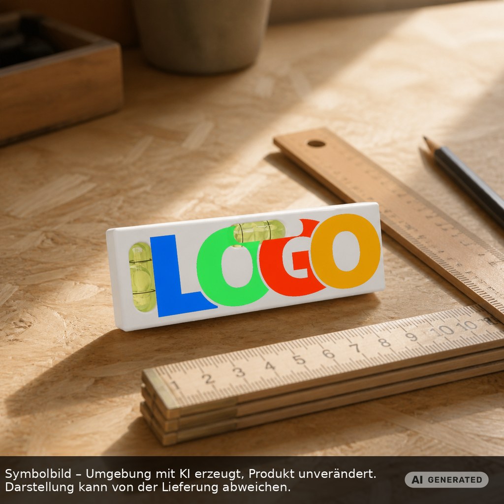 Taschen-Wasserwaage als Werbeartikel mit Logo bedrucken
