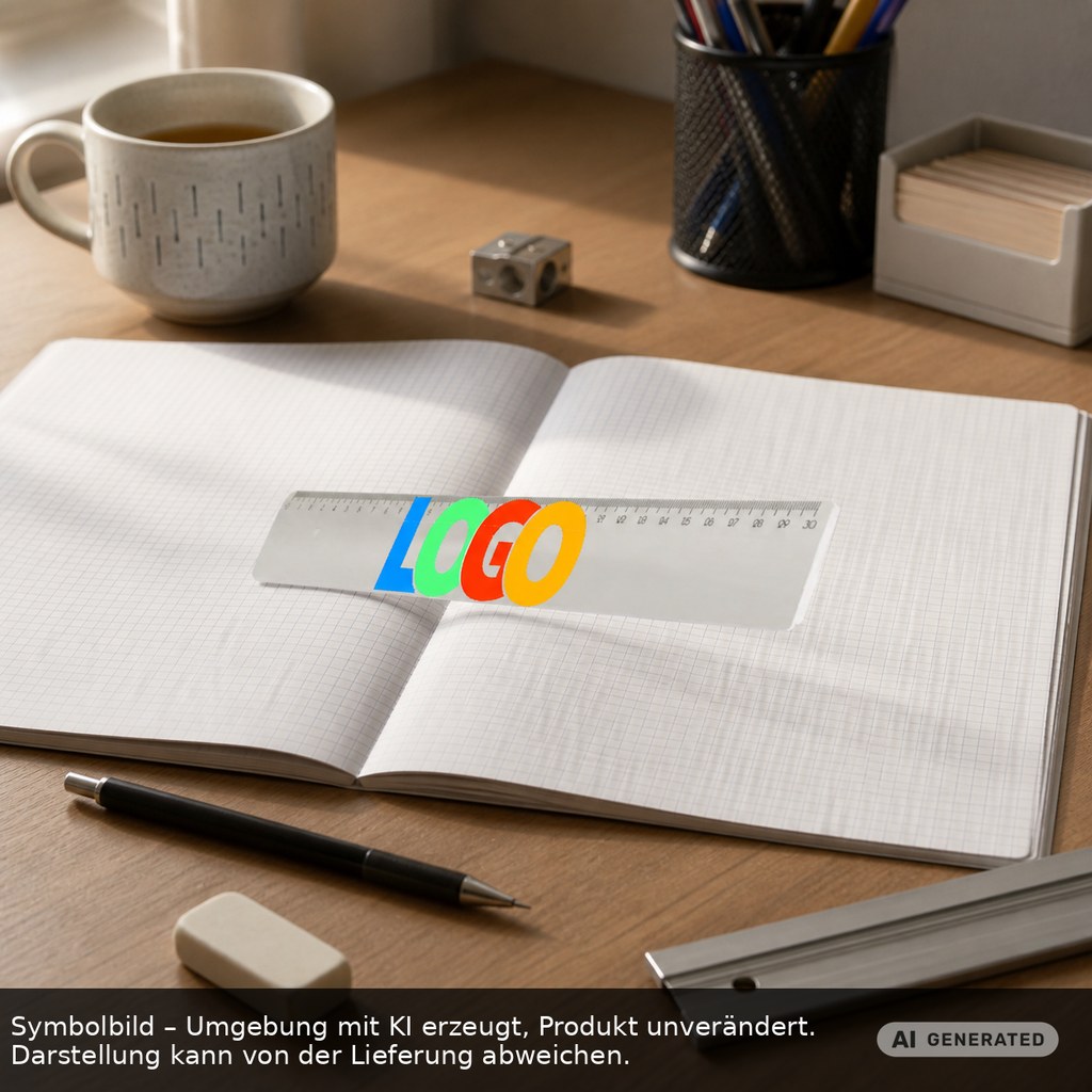 Lineal 30 cm als Werbeartikel mit Logo bedrucken