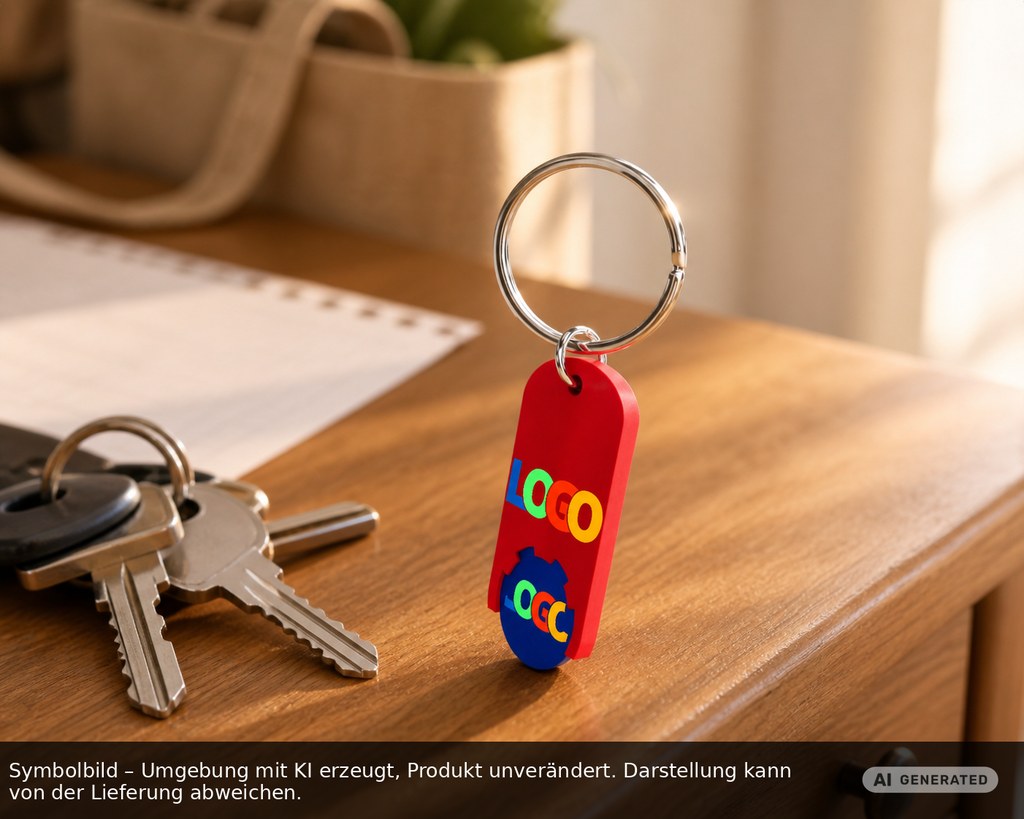 Chiphalter mit 1€-Chip "Alpha" als Werbeartikel mit Logo bedrucken