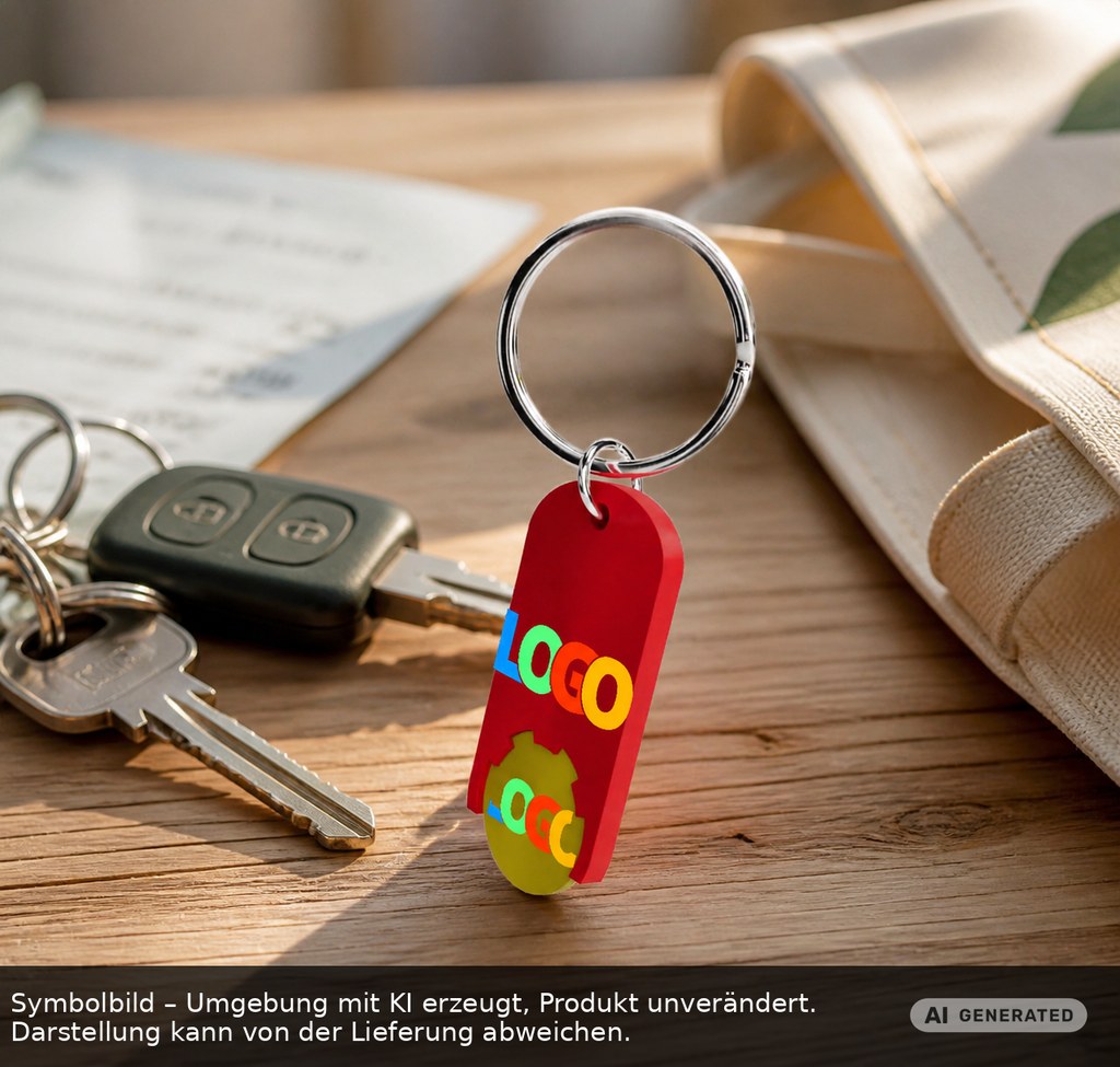 Chiphalter mit 1€-Chip "Alpha" als Werbeartikel mit Logo bedrucken