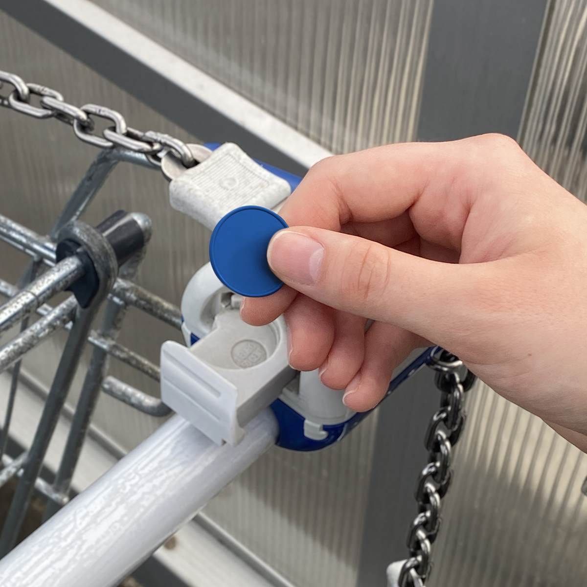 Chiphalter mit 1€-Chip "Alpha" als Werbeartikel mit Logo bedrucken
