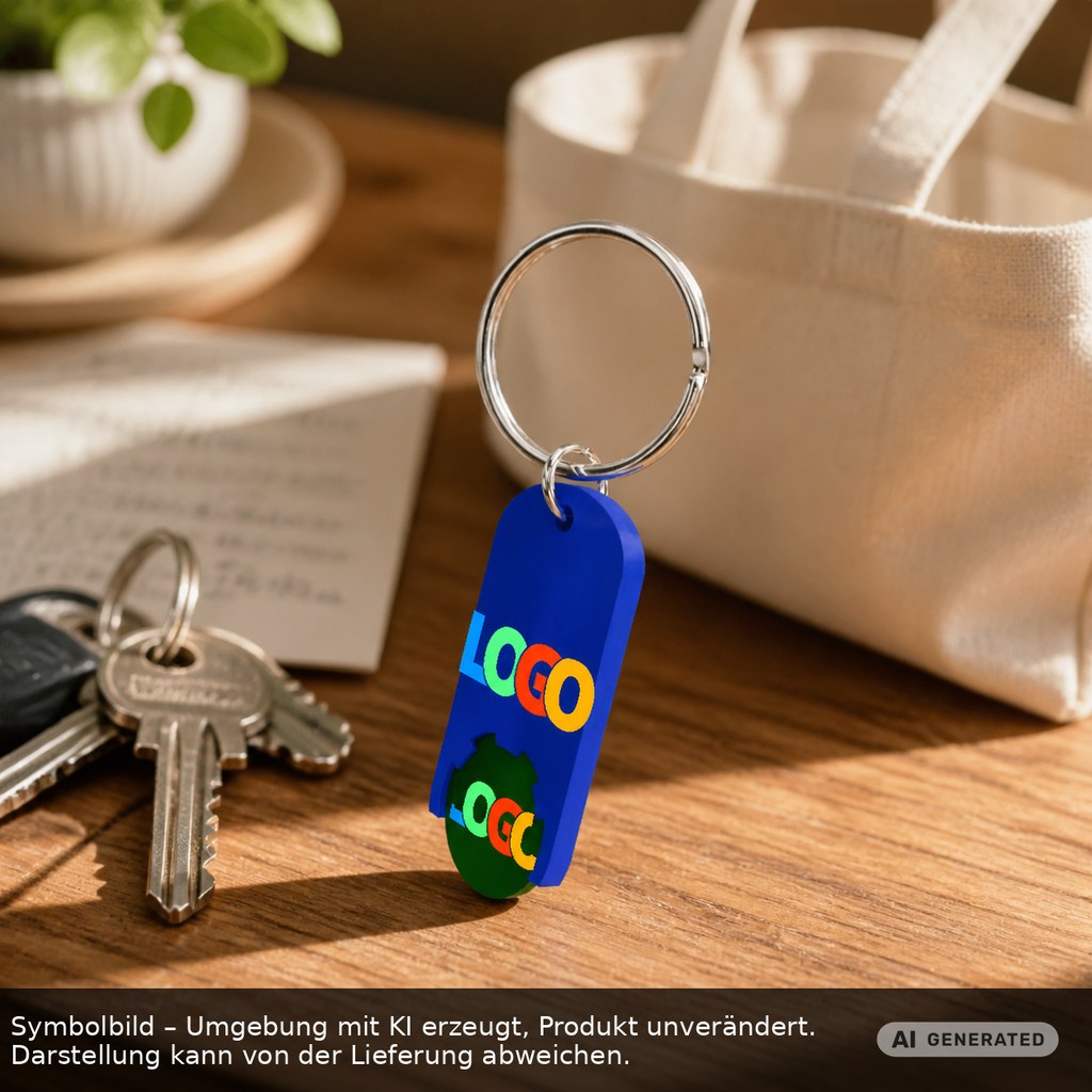 Chiphalter mit 1€-Chip "Alpha" als Werbeartikel mit Logo bedrucken