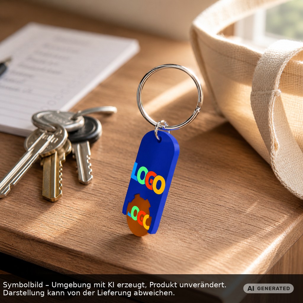 Chiphalter mit 1€-Chip "Alpha" als Werbeartikel mit Logo bedrucken