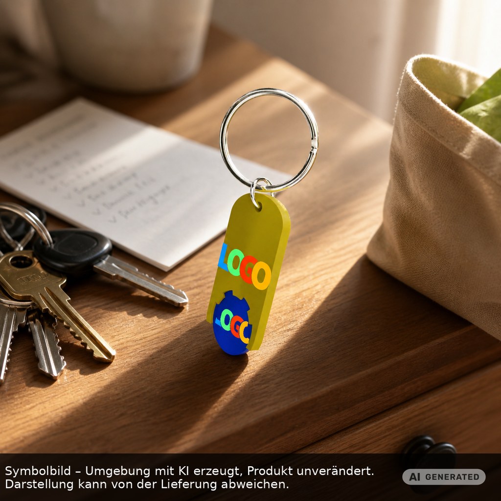 Chiphalter mit 1€-Chip "Alpha" als Werbeartikel mit Logo bedrucken