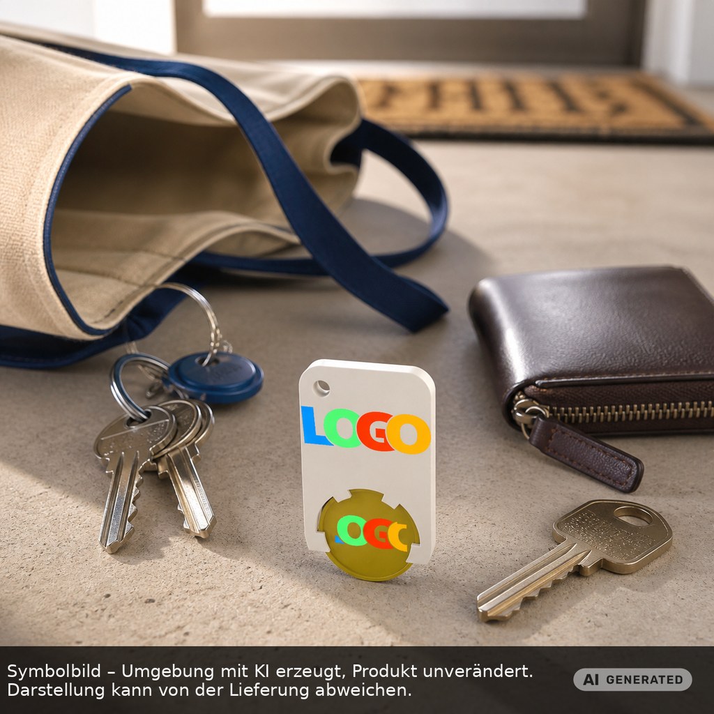 Chiphalter mit 1€-Chip "Beta" als Werbeartikel mit Logo bedrucken