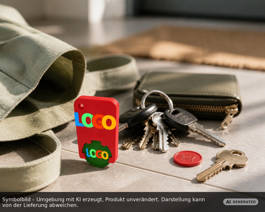 Chiphalter mit 1€-Chip "Beta" als Werbeartikel mit Logo bedrucken
