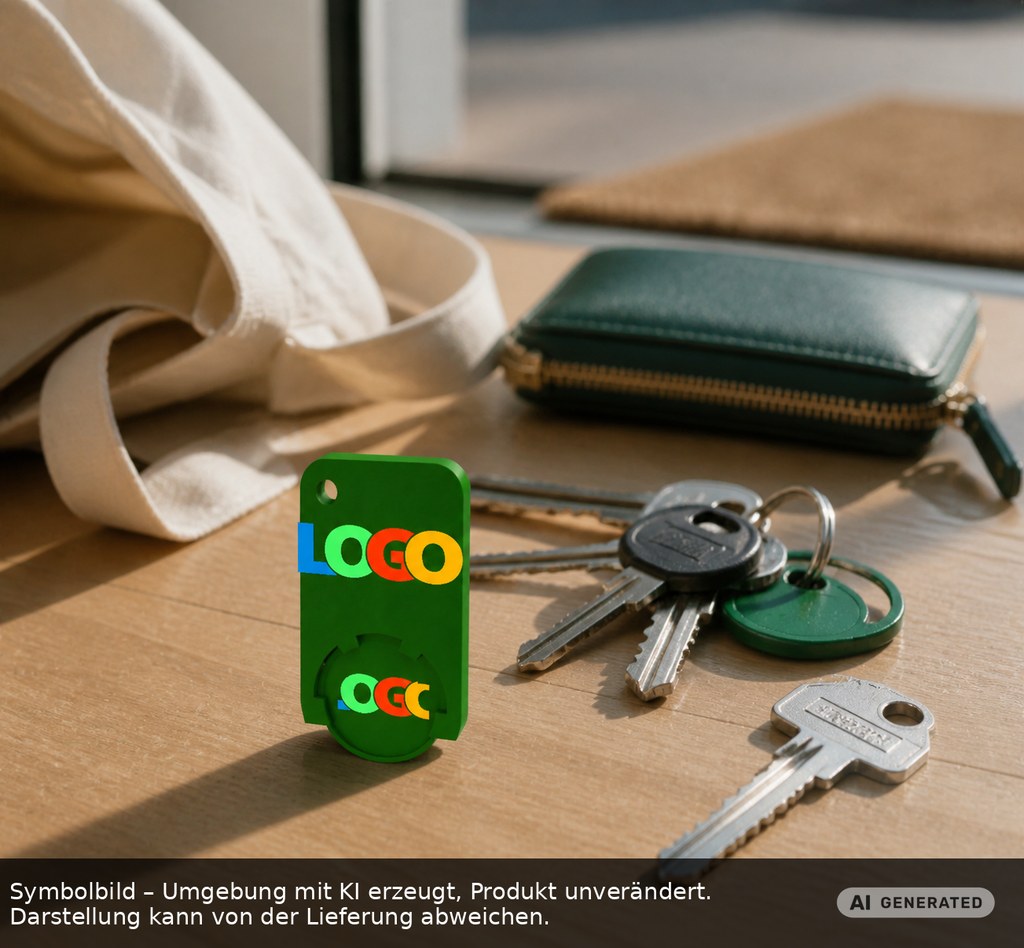 Chiphalter mit 1€-Chip "Beta" als Werbeartikel mit Logo bedrucken