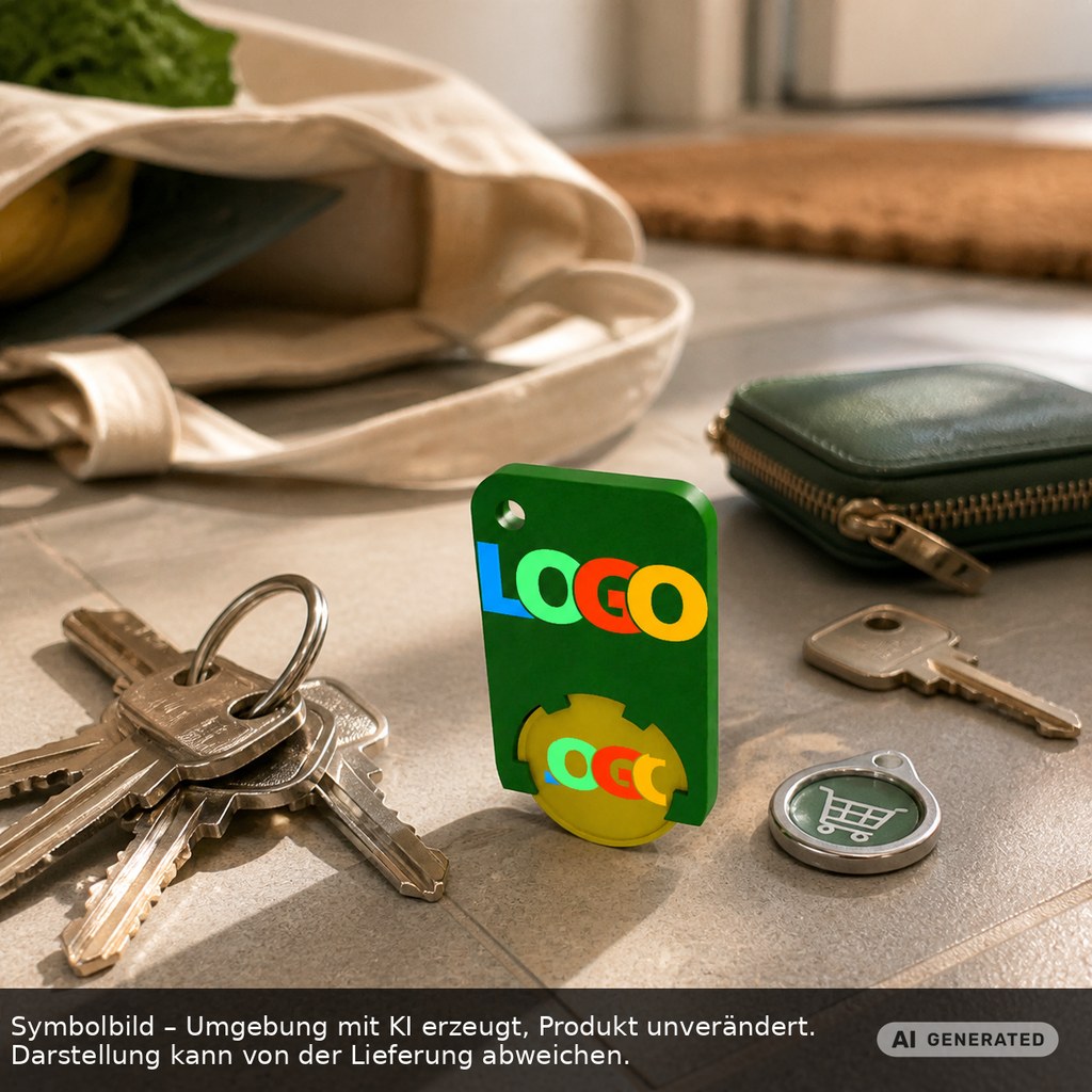 Chiphalter mit 1€-Chip "Beta" als Werbeartikel mit Logo bedrucken