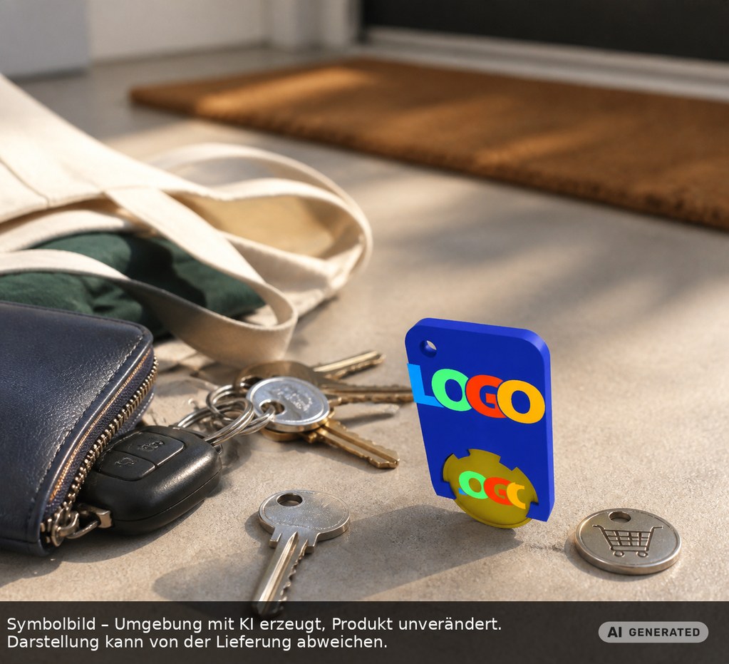 Chiphalter mit 1€-Chip "Beta" als Werbeartikel mit Logo bedrucken