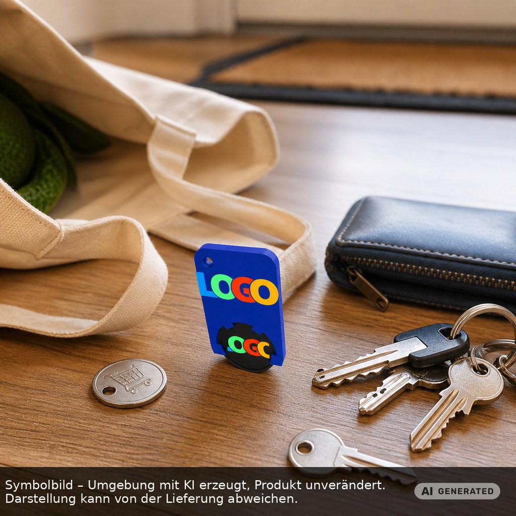 Chiphalter mit 1€-Chip "Beta" als Werbeartikel mit Logo bedrucken
