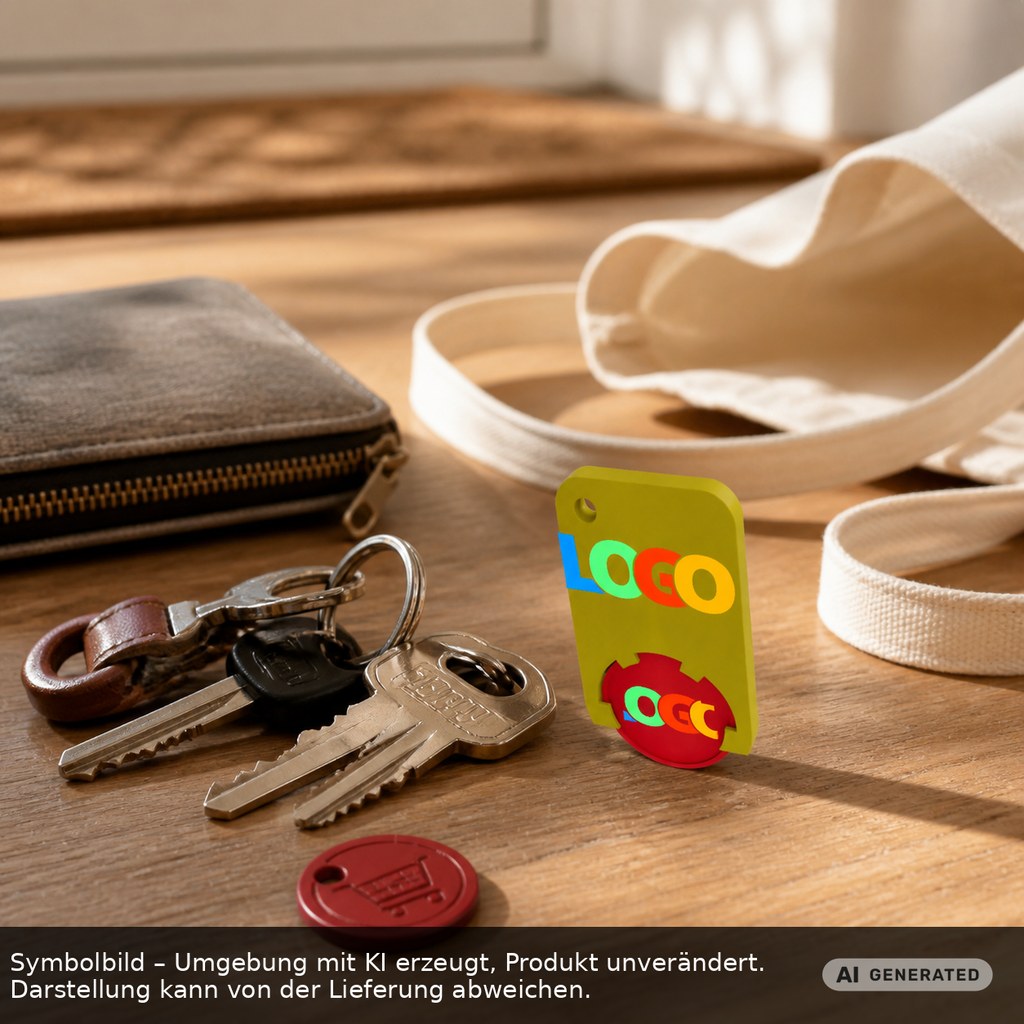 Chiphalter mit 1€-Chip "Beta" als Werbeartikel mit Logo bedrucken