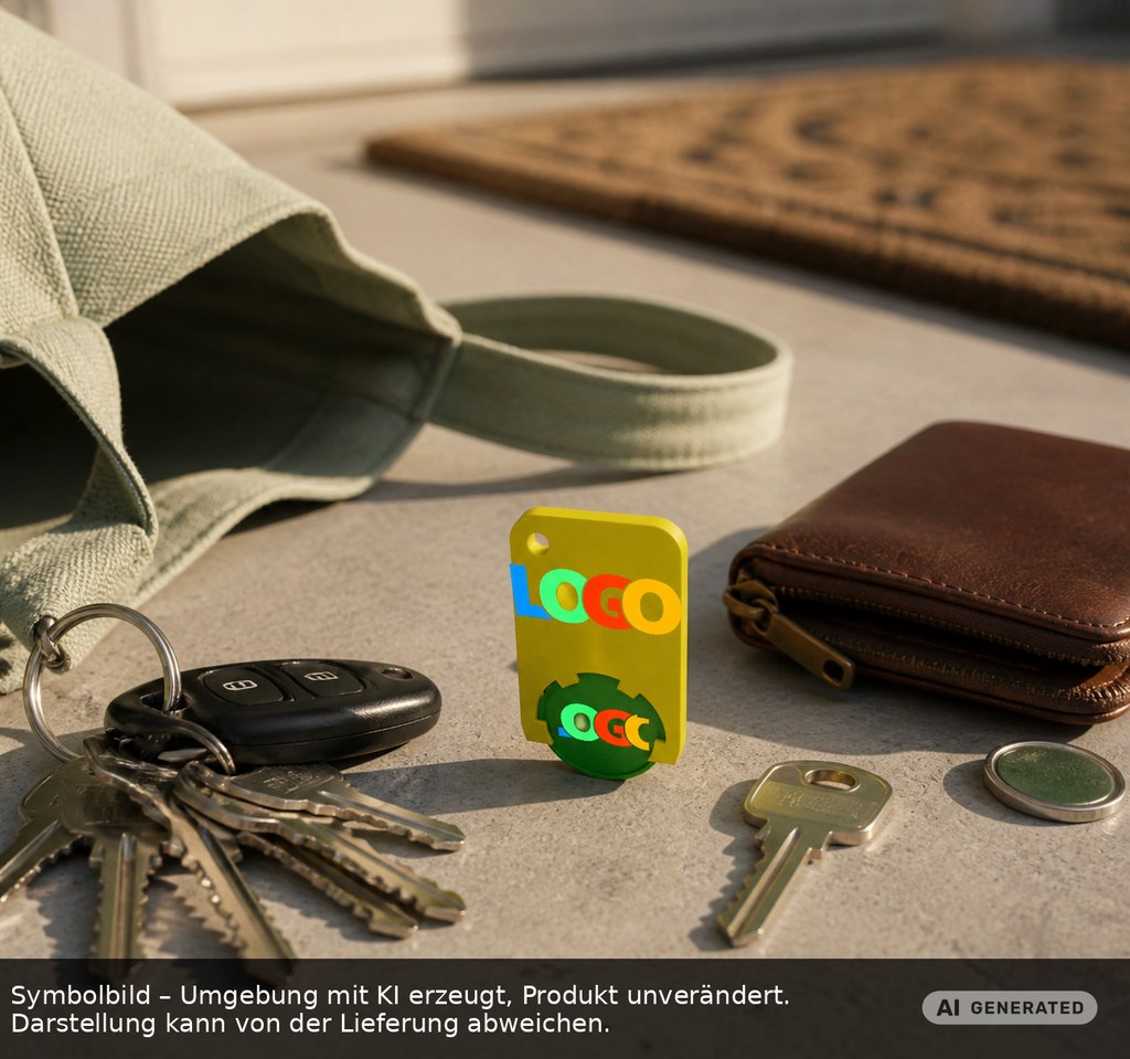Chiphalter mit 1€-Chip "Beta" als Werbeartikel mit Logo bedrucken