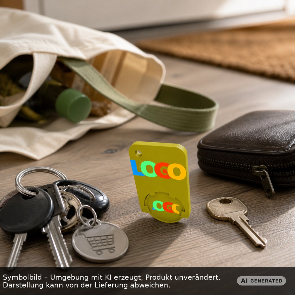 Chiphalter mit 1€-Chip "Beta" als Werbeartikel mit Logo bedrucken