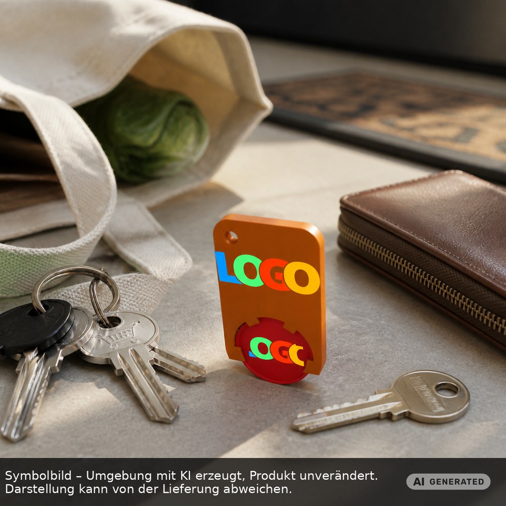 Chiphalter mit 1€-Chip "Beta" als Werbeartikel mit Logo bedrucken